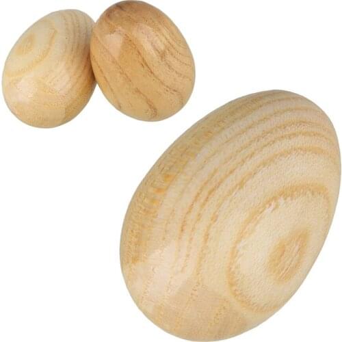 2Pcs Wooden Egg Shaker Rattle Children Early Education Musical Instrument Toy