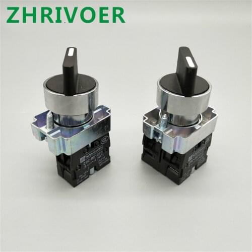 22mm XB2-BD21 XB2-BD33 10A/660V 2/3 Position Self-locking Knob Switch Select Switch Rotary switch