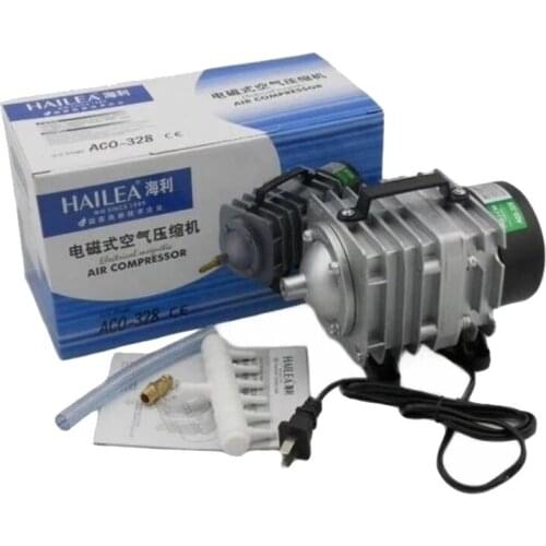 220V Hailea External High Power AC E-magnetic Air Pump Fish Pond Oxygen Pump Compressor for pond Air Aerator Pump ACO-208 308
