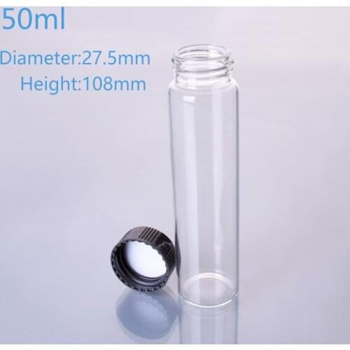 5pcs Sample bottle,Capacity 50ml,lyophilized,vials,bacteria,freeze-dried,cillin,strain bottles