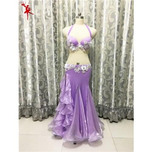 Bellydance oriental Belly Indian gypsy dance dancing costume costumes clothes bra belt chain scarf ring skirt dress set suit 042