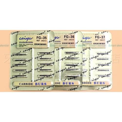 Free shipping Dental Fissure Bur 10pcs/plate FG-35/FG-36/FG-37