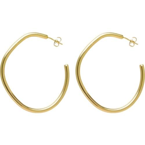 Bettyue Classic Round Shape Styel Alloy Gold Earring Female Charming Ornament In Party Modern Jewelry Distinctive Gift