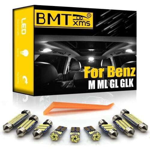 BMTxms For Mercedes Benz Benz M ML GL GLK GLA W163 W164 W166 X164 X166 X156 X204 LED Bulb Interior Reading Map Dome Light