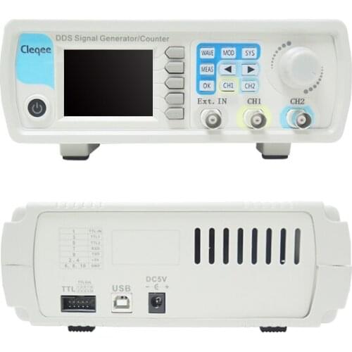 Cleqee JDS6600-50M JDS6600 Series 60MHZ Digital Control Dual-channel DDS Function Signal Generator frequency meter Arbitrary