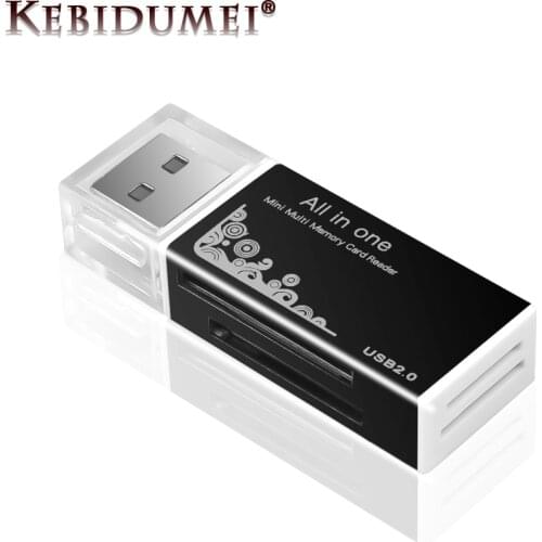 Kebidumei Multi-function USB 2.0 Card Readers For TF Card Micro SD All In 1 Multi Memory Card Readers for PC Computer