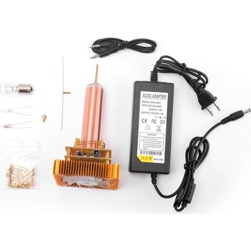 Music Tesla Coil Module Arc Plasma Loudspeaker Wireless Transmission Experiment Desktop Toy Model Without Acrylic Base Shell
