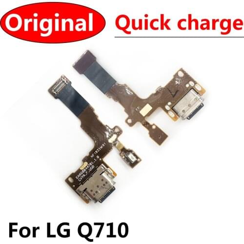 Original For LG Stylo 4 Q710 Q710MS Q710CS L713DL USB Micro Charger Charging Port Dock Connector Microphone Board Flex Cable