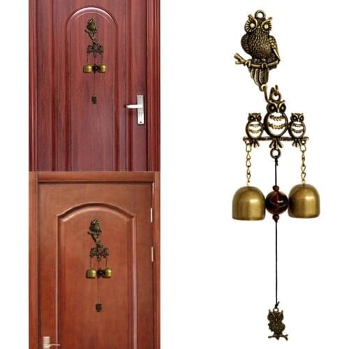 Owl Shopkeepers Entrance Wind Chime Lightweight Unique Hanging Doorbell Home Decoration Accessories Wall Decor Room Decoration