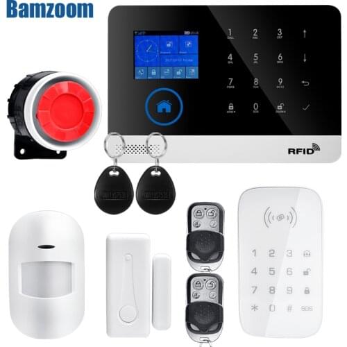 Wifi GSM Alarm System Wireless Detectors Alarm Smart Home APP Control English/Russian/Spanish/France/Italian
