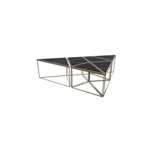 Modern Felixa Alexandrette Black Antique Reproduction Antique Brass Medium Coffee table coffe table