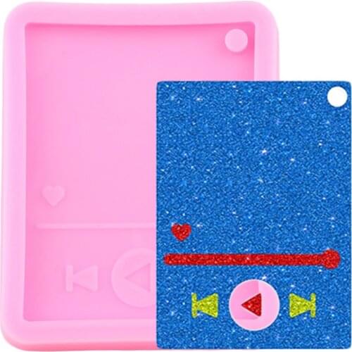 Super Glossy Resin Player Mold Epoxy Resin Craft Keychain Silicone Moulds Polymer Clay DIY Jewelry Making Pendant Mould