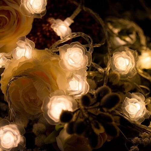 10/20/40 Led String Lights Flower Fairy Garland Christmas Decorations for Home New Year 2022 Christmas Ornaments Navidad Natal