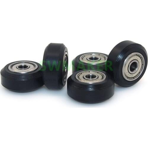 SWMAKER Big Plastic Pulley Wheel with Bearing Idler Pulley Gear Perlin Wheel for CNC (Pack of 5 pcs)