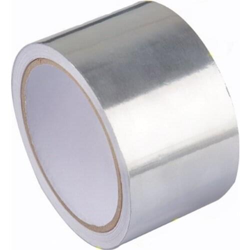 30mm*50m High Temperature Resistant Heat Insulation Sealing Fireproof Waterproof Aluminum Foil Tape Thermal Resist Duct Repairs