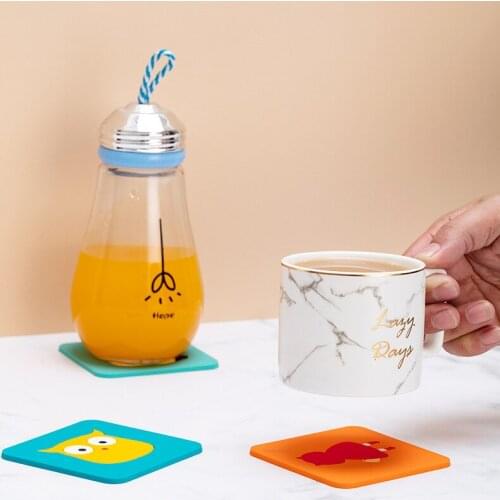 Heat Resistant rubber Mat Drink Cup Coasters Non-slip Pot Holder Table Placemat Kitchen Accessories silicon mat place mat