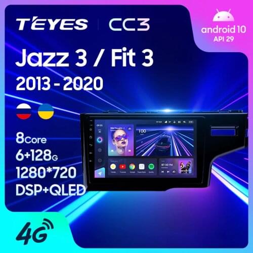 TEYES CC3 For Honda Jazz 3 2015 - 2020 Fit 3 GP GK 2013 - 2020 Right hand driver Car Radio Multimedia Video Player Navigation stereo GPS Android 10 No 2din 2 din dvd