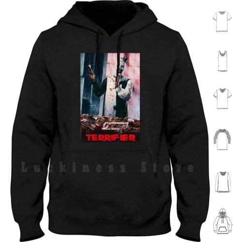 Terrifier Horror Movie Art hoodies Terrifier Movie Horror Scary Halloween Clown Clowns Art The Clown