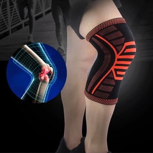 High Qulity Sport Protector 1PC Sports Fitness Knee Sleeve Brace Elastic Basketball Knee Support Protector Gear Knee Pad
