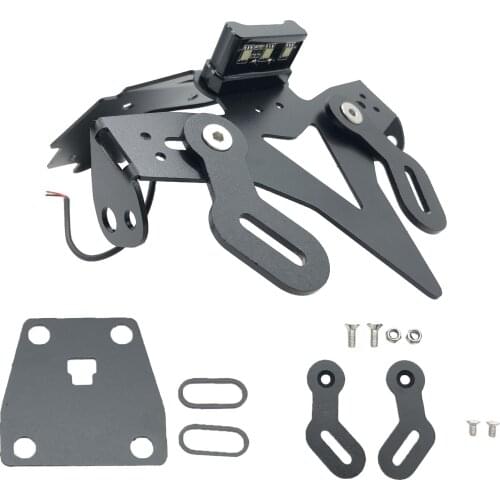 Rear License Plate Holder Replacement with LED-Light for SUZUKI Iron Stand Steady Replace Parts Accessories