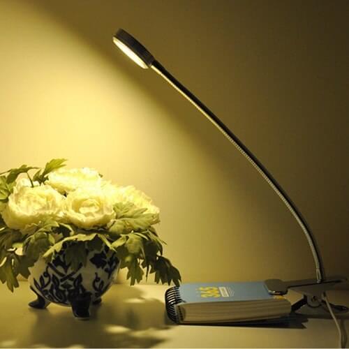 Clamp lights led clip lamp small table desk lamps USB charge adjustable light temperature