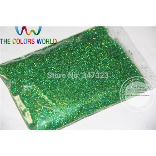 0.4MM Laser Green Color holographic Glitter dust nail tools or other art Decoration sequins