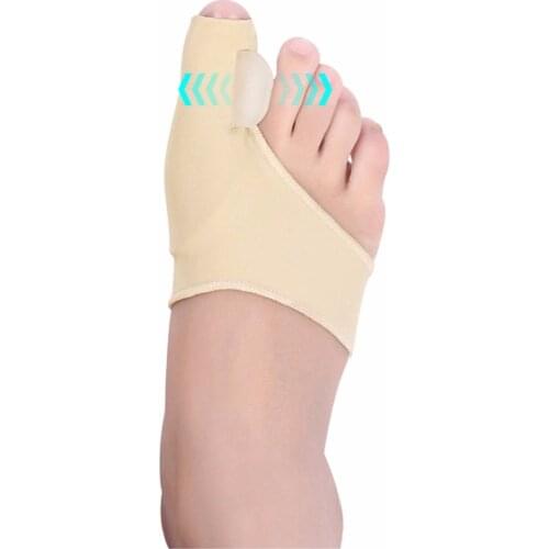 1 pair Soft Bunion Protector Toe Straightener Silicone Toe Separator Corrector Thumb hallux valgus Foot Brace Support
