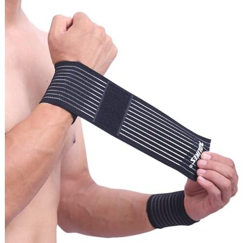 1PCS Cotton Elastic Bandage Hand Sport Wristband Gym Support Wrist Brace Wrap tennis sports gym accessories
