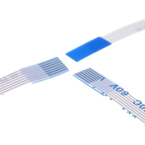 10pcs FPC FFC Flexible Flat Cable 7 PIN 0.5 mm pitch Different Contact Sides Length 400 550 mm Type B Reverse