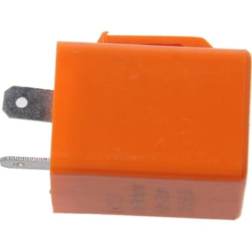 652F 12V 2 Pin Motorcycle Blinker Adjustable LED Flasher Relay Turn Signal Indicator