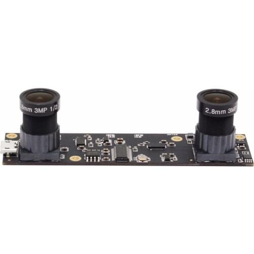 2MP Dual Lens USB Camera Module CMOS Aptina AR0330 mjpeg 30fps 1920x1080 USB2.0 UVC Plug Play 3D VR Stereo USB Webcam