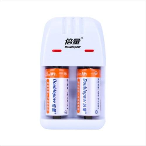 2PCS High quality 3V CR123A rechargeable battery 450mAh lithium ion rechargeable battery + Cr2/CR123A universal smart charger