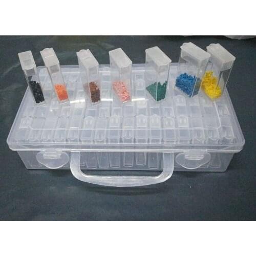 64 pcs Fashion Diamond Painting Cross Stitch Box DIY Diamant Embroidery 5D Daimond Mosaic Tools Bead Plastic Drill Storage Box