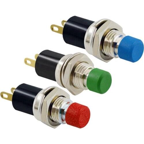 7MM Mini Round Momentary Push Button Switch Press The Self-Reset Micro SwitchsNormally OpenNormally Closed,1NO1NC