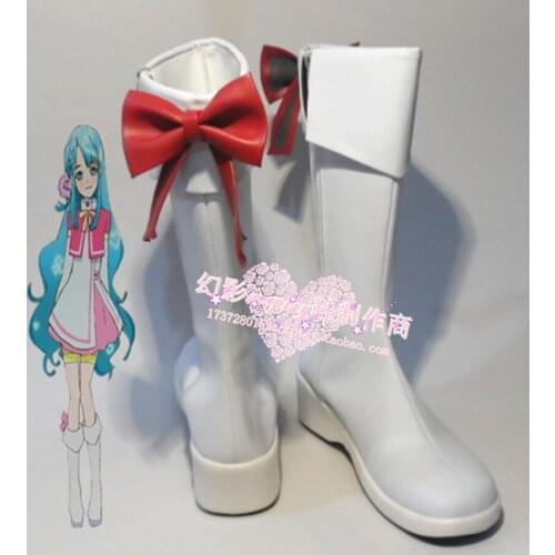 AKB0048 CHIERI SONO Halloween White Long Cosplay Shoes H016