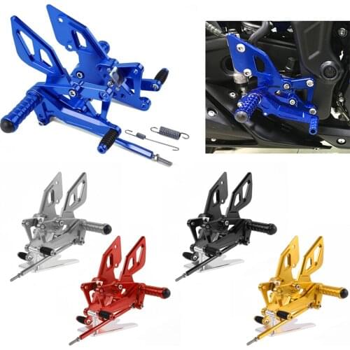 CNC Aluminum Billet Adjustable Rearsets Rear Set Foot Pegs For Yamaha YZF R25 R3 MT 03 MT 25 2014-2017 2015 2016