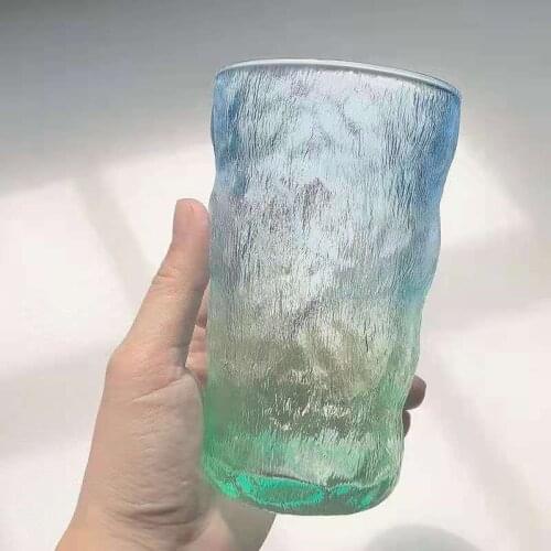 Tree Pattern Glass Creative Glacier Coffee Mug Drinking Cup for Water Milk Juice Wine Glasses Useful Kitchen Drinkware Tequila