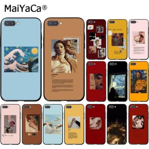 MaiYaCa Great art aesthetic van Gogh Mona Lisa painting Phone Case for Huawei Honor 8X 9 10 20 Lite 7A 8A 5A 7C 10i 9X play 8C