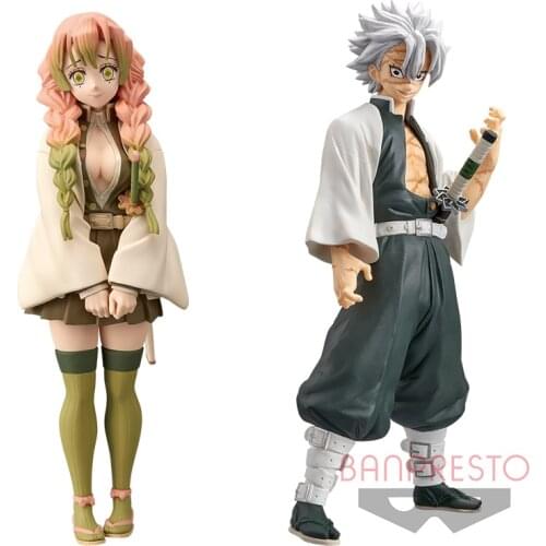 Cuteanime 100% Original Banpresto Demon Slayer Kanroji Mitsuri Shinazugawa Sanemi Figure PVC Action Model Toys Anime Figure