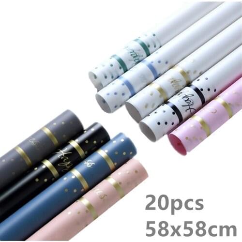 58x58cm Flower Gift Wrapping Translucent Tissue Paper DIY Scrapbook Craft Paper Florists Supplies Party Decorative Material