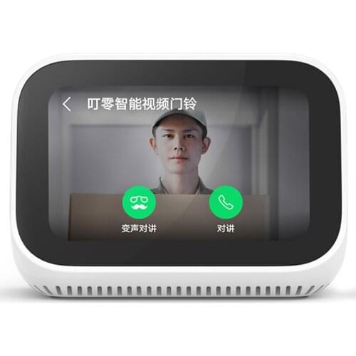YL Xiaomi Xiaoai Touch Screen Speaker Xiao-I Smart Speaker Bluetooth AI Robot Audio Alarm Clock Control Sweeper
