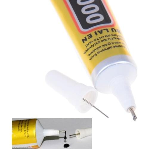 DIY Phone Screen Frame Epoxy Resin Sealant Super Black Liquid Glue T-7000 Nail Gel T7000 15ml Multipurpose Adhesive Rhinestone
