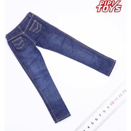 1/6 Scale Male Clothing Suit Set Accessories Slim Straight Stretch Jeans Fashion Casual Trousers For 12" Figures Body Collection