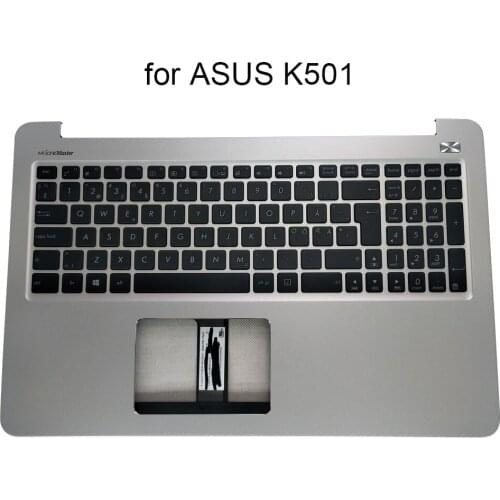 Norway keyboard laptop for Asus K501 K501LB K501UB K501U K501UQ NE Nordic keyboards silver Palmrest case 90NB08P1 13NB08P1AM0301
