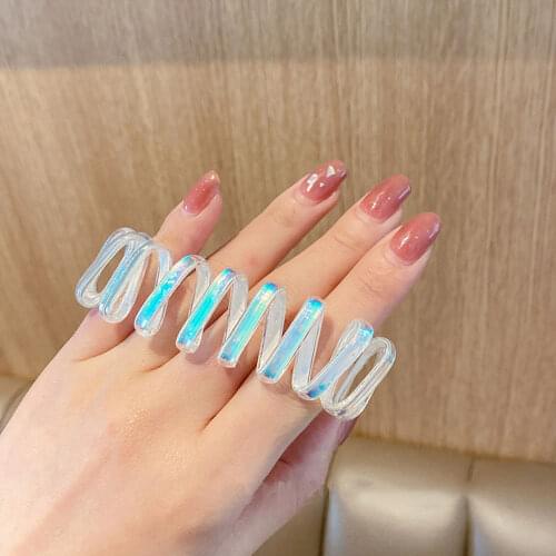 Korea Women Shiny Cute Elastic Plastic Rubber Telephone Cord Wire No Crease Ties Plus Size Wide Girls Scrunchies Hair Bands