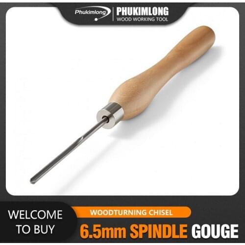 M2 HSS 6.5mm Spindle Gouge Wood Working Tools Wood Turning Chisel