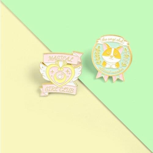 New jewelry animal brooch cartoon cute pet cute puppy love paint alloy brooch