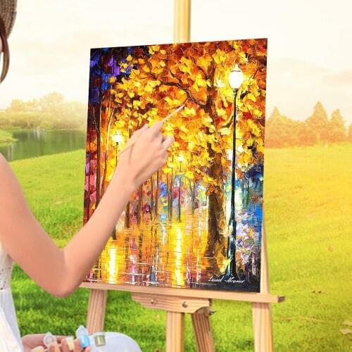 Autumn Trees Paint By Numbers Set Oil Paints 50*70 Painting On Canvas Home Decoration For Handiwork