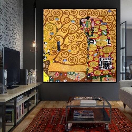 Classical Abstract Painting Poster Famous Gold Wall Art Canvas Posters And Prints Scandinavian Picture Room Decor Aesthetic