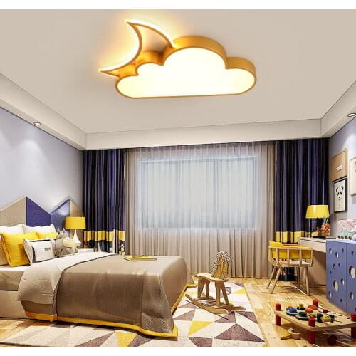Modern and simple iron LED children bedroom ceiling lamp Nordic creative personality Cartoons children paradise Ceiling lighting